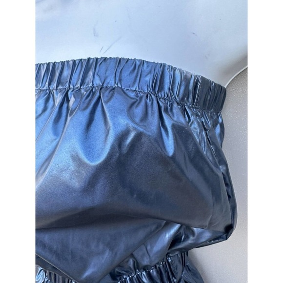 Superdown Lani Metallic Blue Strapless Jumpsuit Festival Boho Night Out Sz XS - Picture 13 of 16